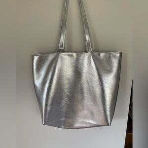 Silver Tote Bag